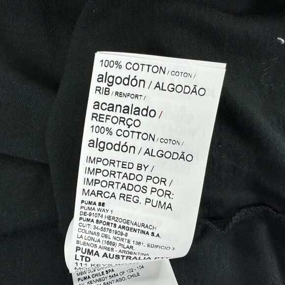 Puma Mens Basketball Graphic Short Sleeve Crewneck T-Shirt Black XL - Picture 3 of 4